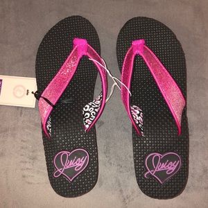 Juicy Couture Medium Size Flip Flops